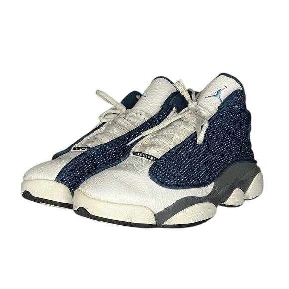 Mens Nike Air Jordan 13 Retro "Flint" Sneakers Size 7 Blue Gray Shoes - Picture 2 of 6